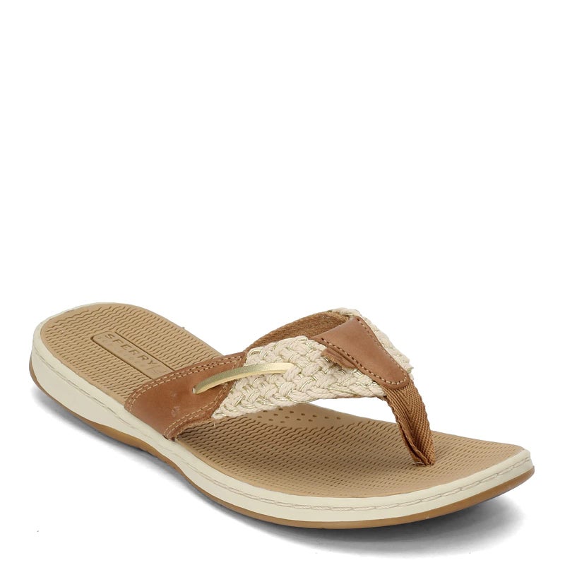 Sperry Women's Parrotfish Flip-Flop, Sahara/Gold, 10 - Image 1